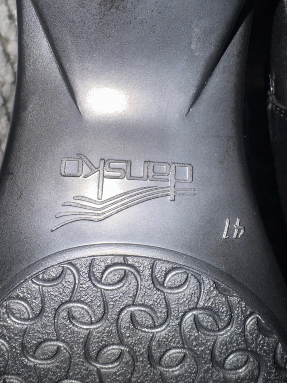 Dansko Black Leather Strap Detail Ankle Boots